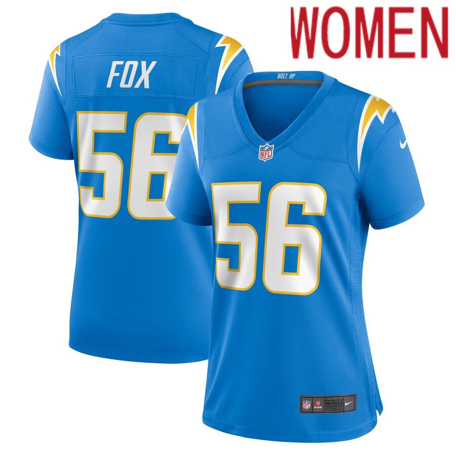 Women Los Angeles Chargers 56 Morgan Fox Nike Powder Blue Player Game NFL Jersey